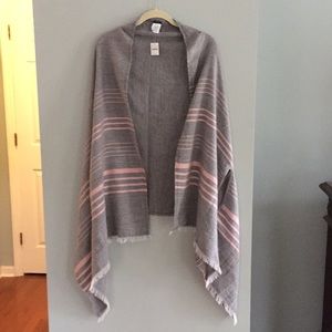J Crew poncho scarf.